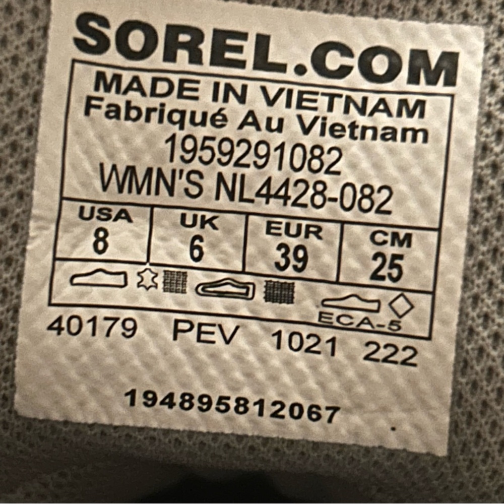 Sorel Out N About III Classic Waterproof Boots Dove Gray Size 8 NL4428-082 - Picture 9 of 11